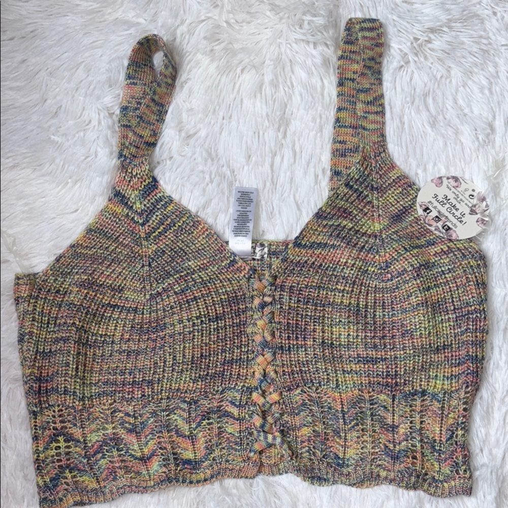 Multicolor Knit Women's Top